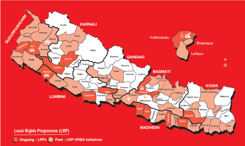 ActionAid Nepal Working Areas