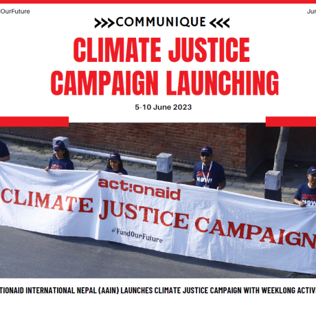 Communique-Climate Justice Campaign Launching